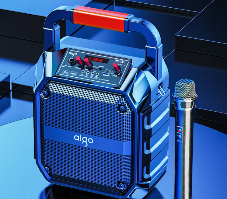 爱国者T52蓝牙音箱大音量手提便携户外K歌广场舞音响喇叭无线收款音响U盘TF卡低音炮 标准版